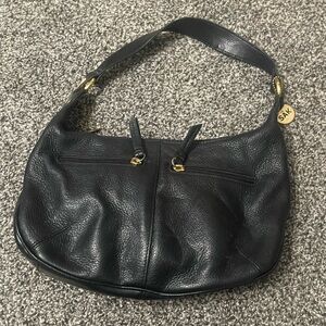 The Sak Black Leather Hobo Shoulder Bag Handbag Purse